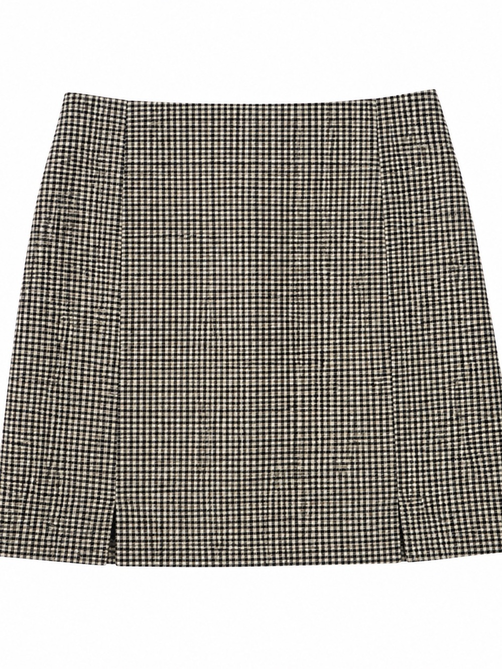 Full Tilt Black & Brown Plaid Mini Skirt